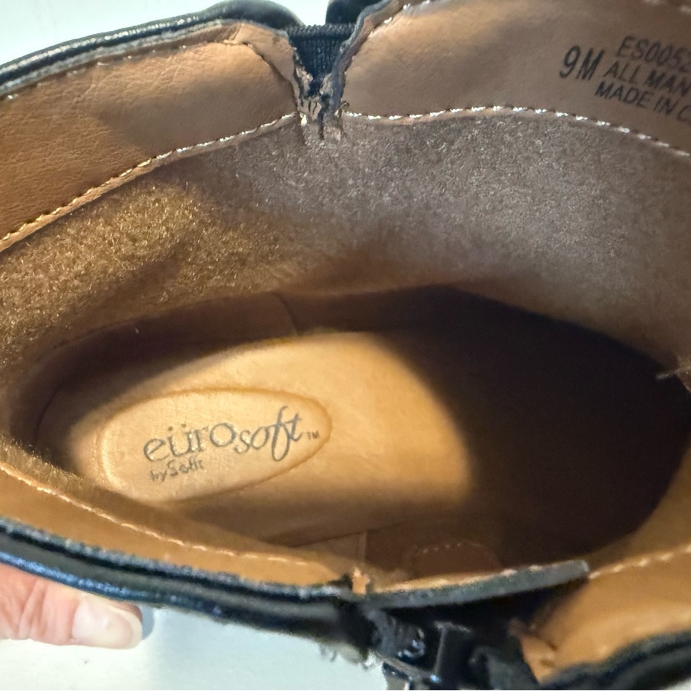 Eurosoft Dallan Side Zip Black Ankle Boots - Picture 16 of 16